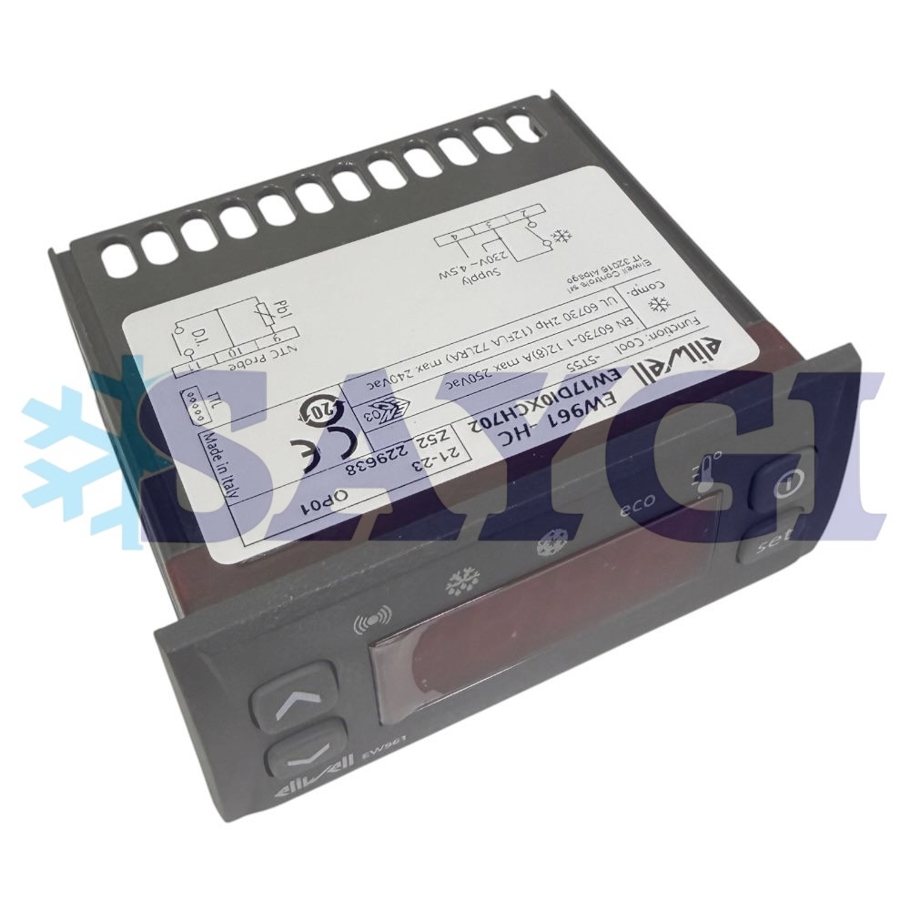 ELİWELL EW 961 TERMOSTAT GREY - TEK PROB