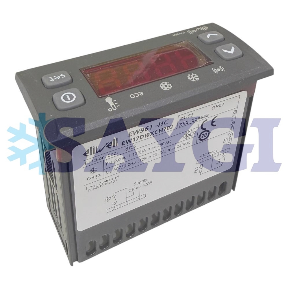 ELİWELL EW 961 TERMOSTAT GREY - TEK PROB - Görsel 2